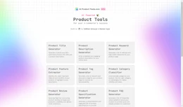Nine generators: titles, descriptions, keywords, tags, FAQs