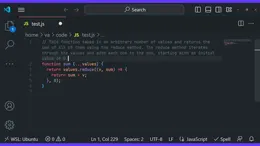 Select the code, run the command, read the explanation