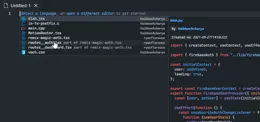 Gists in the autocomplete, previewed on the right, then dropped into the file