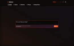 The Ask AI console, sitting on top of the schema