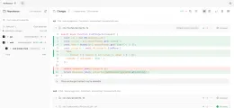 Reviewed marks, and a file flagged as changed since it was read